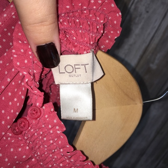 Loft Pink High Neck Sleeveless Blouse - Picture 5 of 5